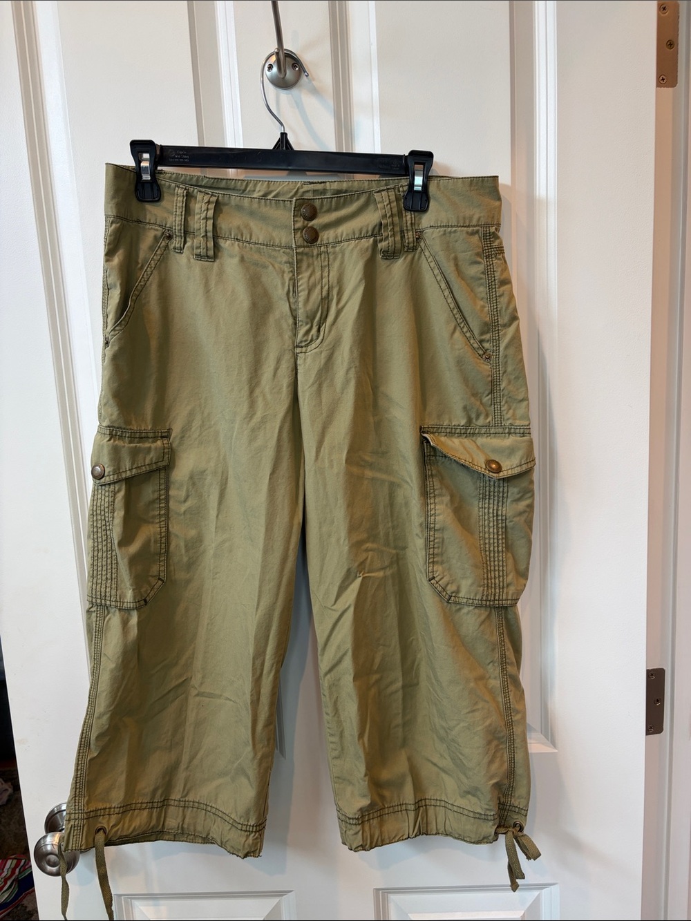 DKNY Olive Green Cargo Capris
